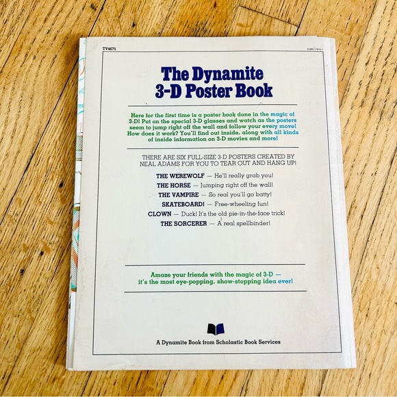 Dynamite Magazine Scholastic 3D Poster Book ALL 6 Posters Neal Adams NO GLASSES - Picture 10 of 10